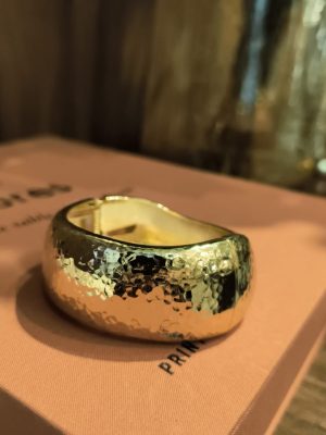 BRACELETE DOURADO TEXTURA