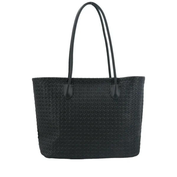 “bolsa shopper sintética branca com alças de ombro” “tote feminina em material sintético texturizado” “bolsa grande e leve para dia a dia”