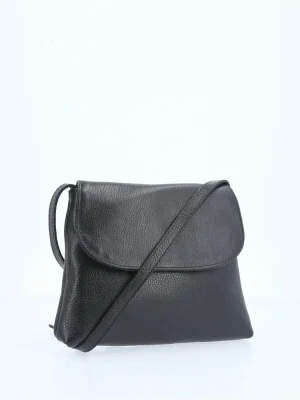 BOLSA FEMININA DE COURO COM ALÇA TRANSVERSAL