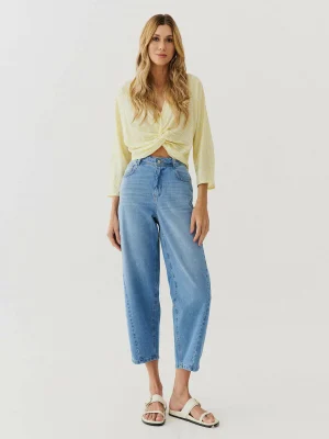 CALCA BARREL JEANS CINT ALTA