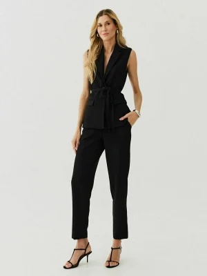 CONJUNTO ALF CALCA BOCA JUSTA E COLETE LONGO