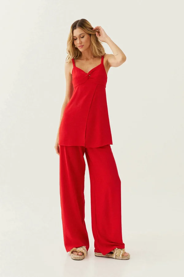 CONJUNTO CREPE CL C/VIVO COS BL ELASTICO ALCA - Imagem 5
