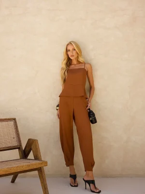 CONJ ALF CREPE REG REC PEPLUM CL PUNHO PREGAS
