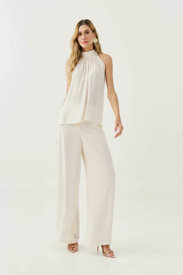 CONJUNTO CREPE BL GOLA FRANZIDO CL COS ELASTICO - Imagem 3