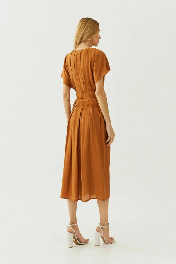 VESTIDO MIDI MORCEGO LYOCEL LINEN - Imagem 7
