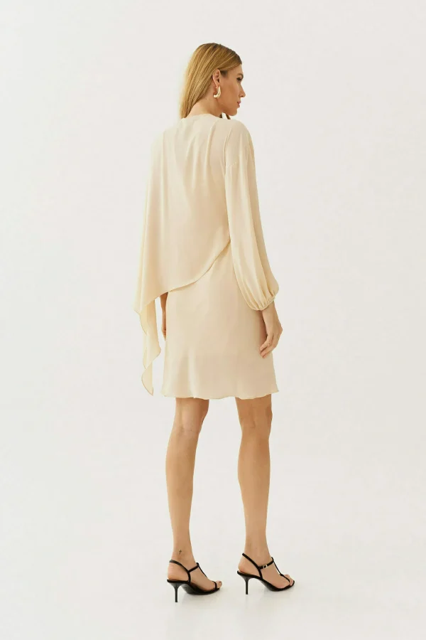 VESTIDO CREPE CAPA TRANSP AMARRACAO - Imagem 4