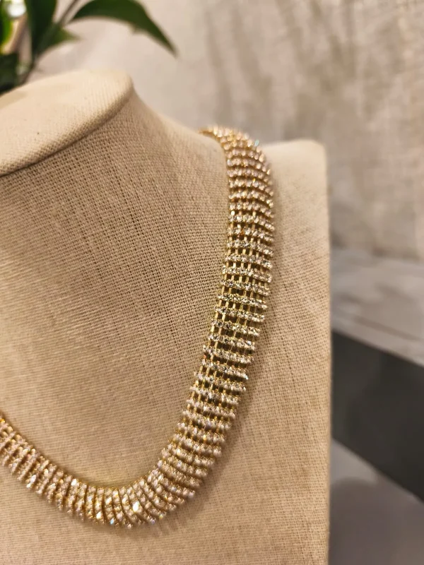 COLAR DOURADO STRASS - Imagem 4