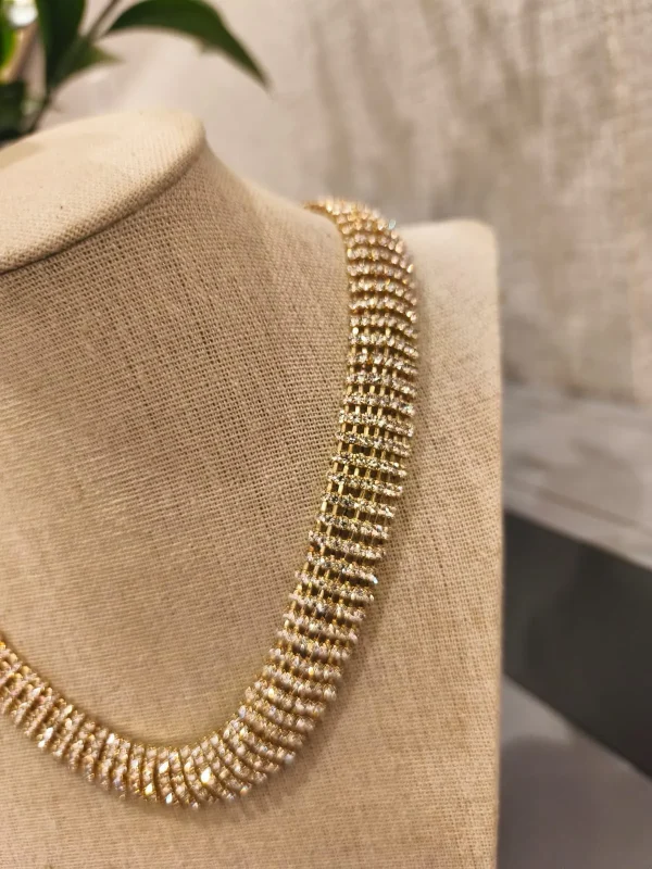 COLAR DOURADO STRASS - Imagem 5