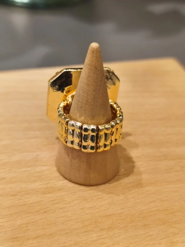 ANEL DOURADO CHAT FUME BRILHO - Imagem 2