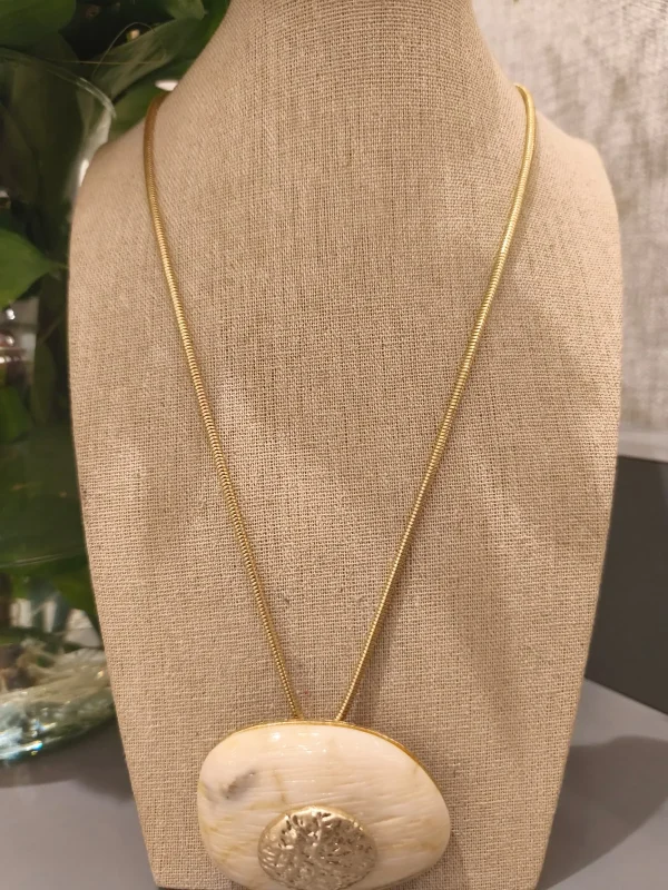 COLAR DOURADO RESINA OFF MET - Imagem 2