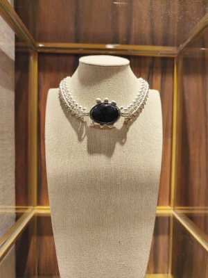 COLAR PRATA FOSCO BOLA