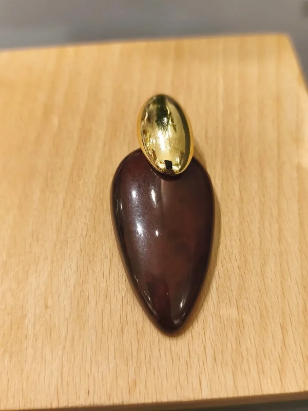 BRINCO MET OVAL DOURADO - Imagem 6