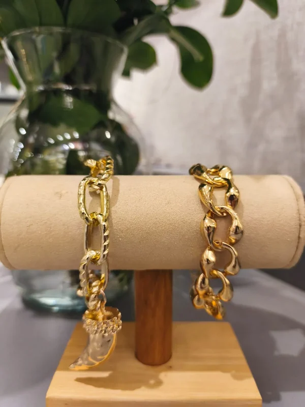 PULSEIRA DUPLA DOURADO PG - Imagem 2