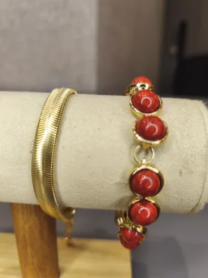 PUSEIRA DUPLA DOURADA