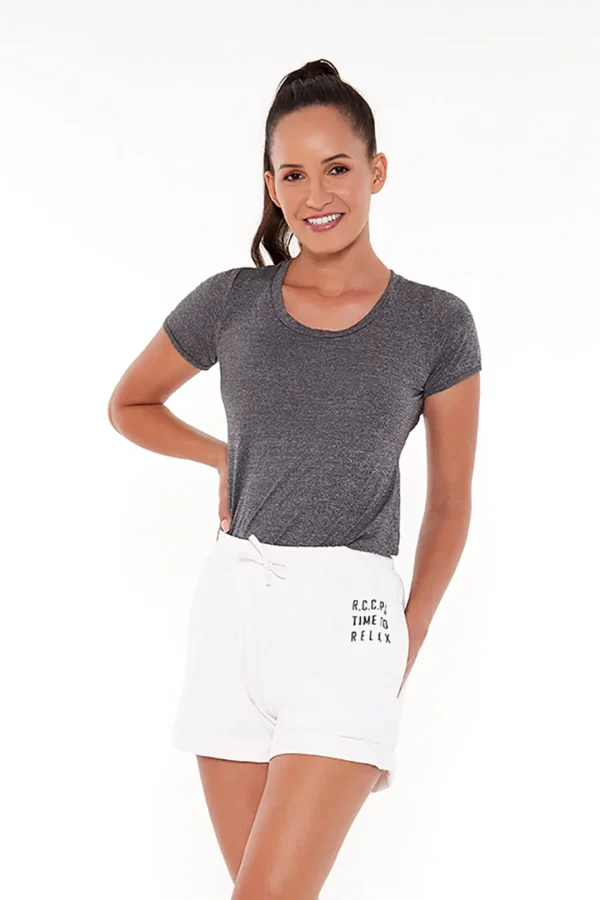 T-SHIRT SKIN FIT DECOTE REDONDO ALONGADA - Imagem 5