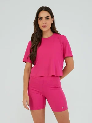 T-SHIRT CROPPED COM SILK