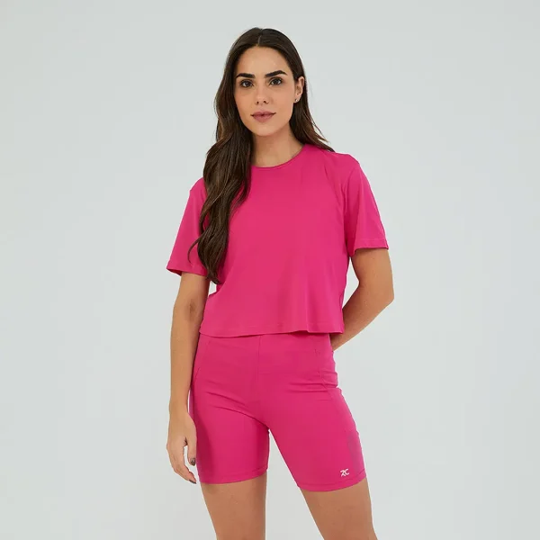 T-SHIRT CROPPED COM SILK