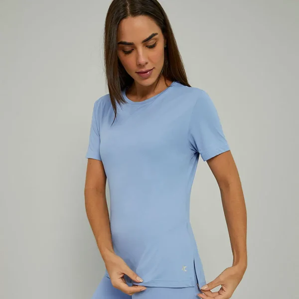 T-SHIRT ALONGADA ABERTURA LATERAL - Imagem 3