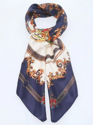 LENÇO FEMININO DE CETIM INDIANO