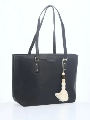 BOLSA TOTE COM PINGENTE DE TASSEL