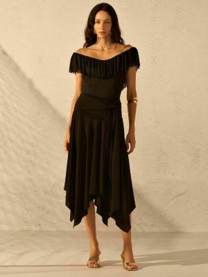 SAIA MIDI JERSEY LAÇO