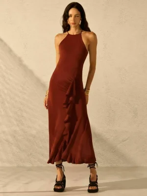 VESTIDO JERSEY BABADOS BARRA