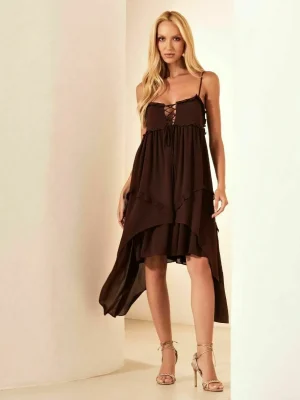 VESTIDO CHIFFON PONTAS