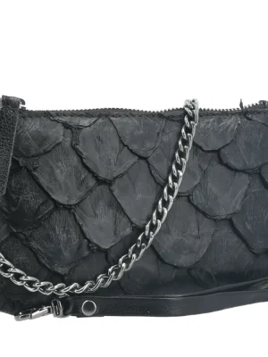 BOLSA PEQUENA EM COURO LEGÍTIMO DE PIRARUCU