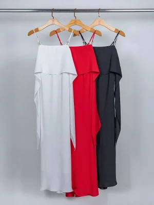 VESTIDO CREPE ALCA C/ DET BRILHO