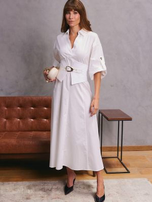 VESTIDO CHEMISE COM CORSET